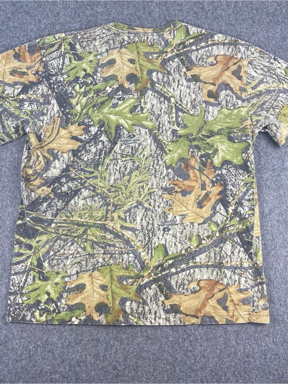 Russell Outdoors Shirt Mens L Mossy Oak Obsession Camouflage Pocket Tshirt Y2K